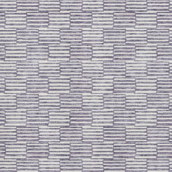 HomeRoots 5' X 8' Lilac & Ivory Abstract Geometric Washable Area Rug – Stylish, Durable, UV Protected Design! 672991