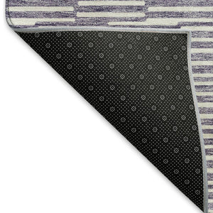 HomeRoots 10' X 14' Lilac & Ivory Abstract Geometric Area Rug - Washable, UV-Protected, Stylish & Durable Home Decor 672995