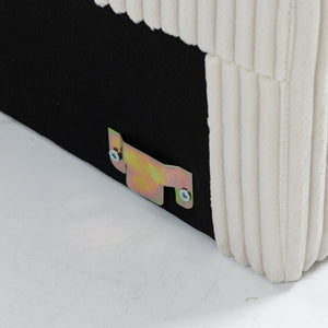 English Elm Modular Sofa Coffee Table With Storage, Usb Ports & Cupholders - Stylish Beige For Small Spaces W3098P257004