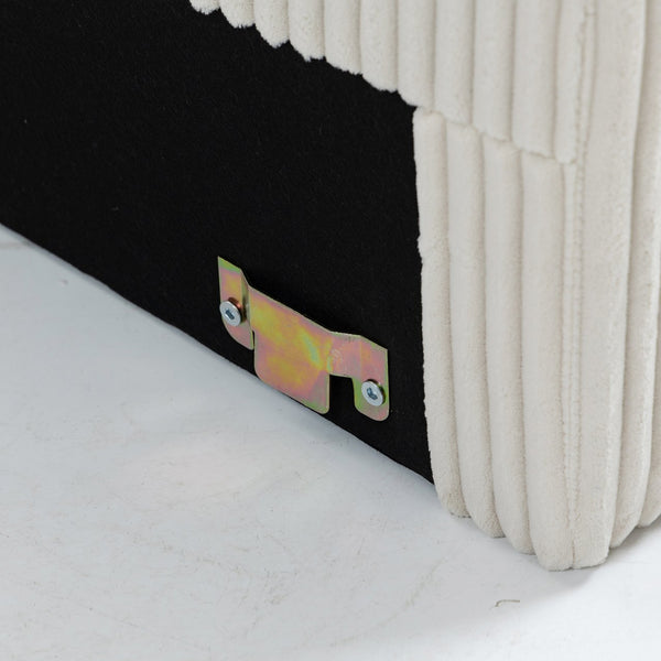 English Elm Modular Sofa Coffee Table With Storage, Usb Ports & Cupholders - Stylish Beige For Small Spaces W3098P257004