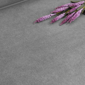 English Elm 83.86"Snowfleece Luxurious 3-Seater Sofa with High-Density Sponge & Spring Support, Cozy Velvet Gray W1359P215068