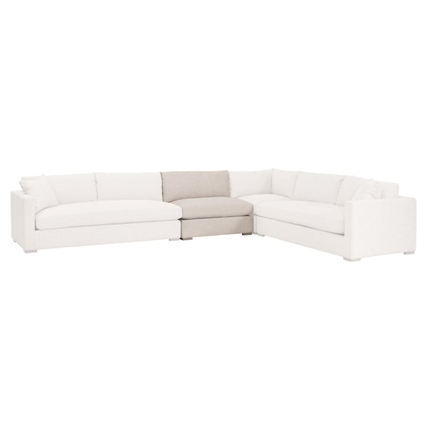 Essentials for Living Newport Outdoor Modular 1-Seat Armless Chair 6730-1S.LSSND