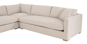 Essentials for Living Newport Outdoor Modular 2-Seat Right Track Arm Sofa 6730-2S1RA.LSSND