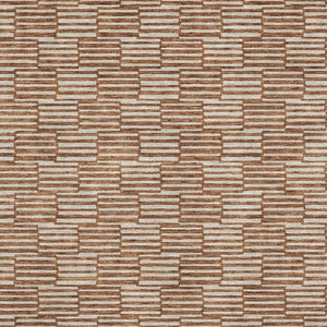 HomeRoots 9' X 12' Rust & Beige Abstract Geometric Area Rug - Washable, Stain Resistant, UV Protected Design 673006