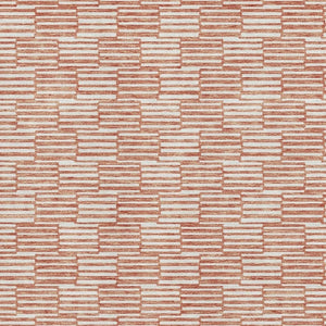 HomeRoots 10' X 14' Salmon Beige Geometric Washable Area Rug with UV Protection for Stylish, High-Traffic Spaces 673013