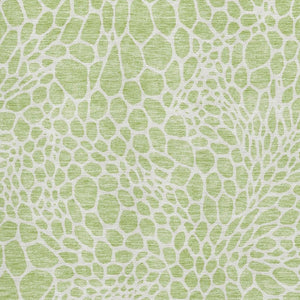 HomeRoots 10' X 14' Artichoke Green Geometric Area Rug – Washable, UV-Protected, Stylish & Durable for Homes 673025