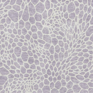 HomeRoots 8' X 10' Lilac & Ivory Geometric Area Rug - Washable, UV Protected, Durable & Stylish Home Accent 673065