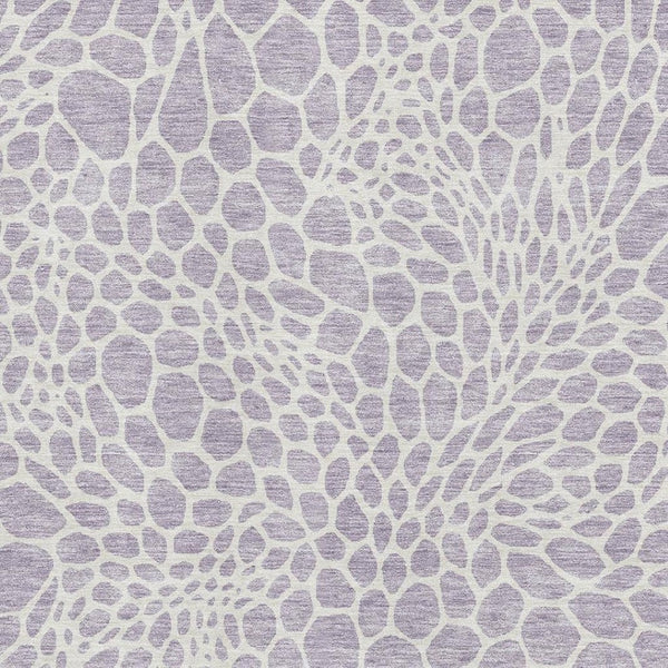 HomeRoots 8' X 10' Lilac & Ivory Geometric Area Rug - Washable, UV Protected, Durable & Stylish Home Accent 673065