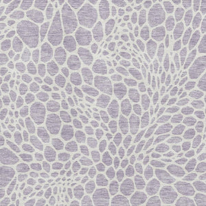 HomeRoots 9' X 12' Lilac and Ivory Geometric Area Rug - Washable, UV-Protected, Stylish for Modern Homes 673066