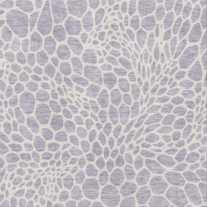 HomeRoots 10' X 14' Contemporary Lilac & Ivory Geometric Washable Area Rug with UV Protection for Homes 673067
