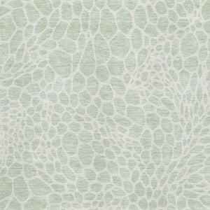HomeRoots 5' X 8' Mint Green & Ivory Geometric Washable Area Rug with UV Protection for Stylish Durability 673069