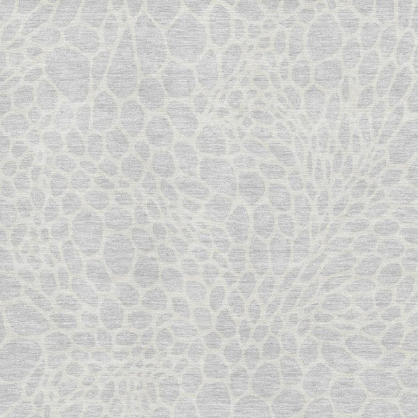 HomeRoots 8' X 10' Silver And Ivory Geometric Area Rug - Washable, Stain-Resistant, UV Protected Elegance 673095