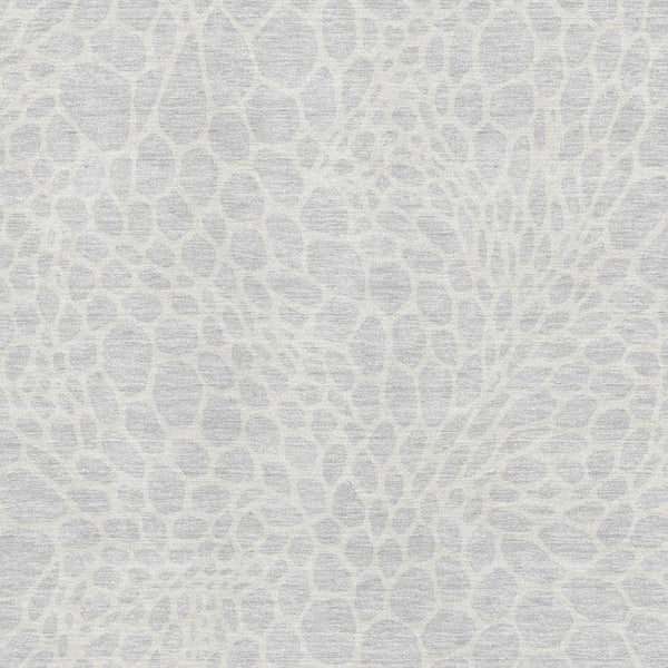 HomeRoots 9' X 12' Silver And Ivory Geometric Washable Area Rug - UV Protected, Stain Resistant, Stylish Design 673096