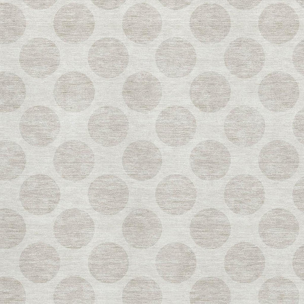 HomeRoots 5' X 8' Ivory and Beige Polka Dot Area Rug - Washable, Durable, UV Protected for Stylish Spaces 673215