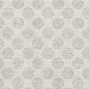 HomeRoots 10' X 14' Ivory and Beige Polka Dot Washable Area Rug with UV Protection for High-Traffic Spaces 673219