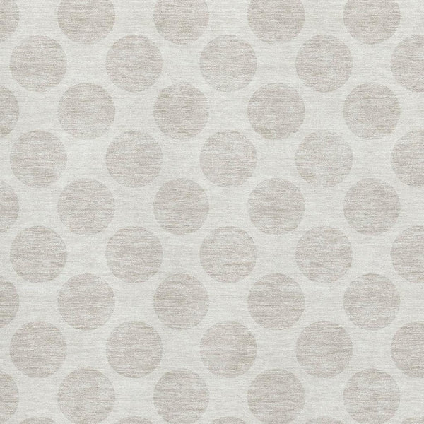 HomeRoots 10' X 14' Ivory and Beige Polka Dot Washable Area Rug with UV Protection for High-Traffic Spaces 673219