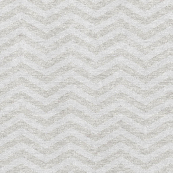 HomeRoots 9' X 12' Ivory & Beige Chevron Area Rug - Washable, UV Protected, Stain Resistant for Busy Homes 673302