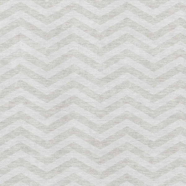 HomeRoots 10' Chevron Area Rug - Ivory & Beige, Washable, UV Protected, Stain Resistant, Perfect for High Traffic Areas 673303