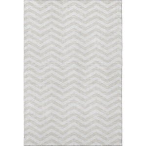 HomeRoots 10' Chevron Area Rug - Ivory & Beige, Washable, UV Protected, Stain Resistant, Perfect for High Traffic Areas 673303