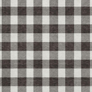 HomeRoots 9' X 12' Black And Ivory Plaid Washable Area Rug – Stylish, Durable, Stain-Resistant, UV-Protected Design 673356