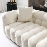 English Elm Ashcroft Furniture - Eden Modern Tufted Chesterfield Boucle Fabric Sofa