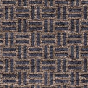 HomeRoots 5' X 8' Chocolate and Gray Abstract Geometric Area Rug - Washable, UV Protected, Soft & Durable! 673521