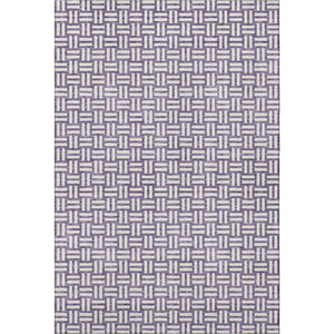 HomeRoots 8' X 10' Stunning Purple and Ivory Abstract Geometric Washable Area Rug with UV Protection & Durability 673571