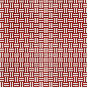 HomeRoots 10' Red and Ivory Abstract Geometric Area Rug - Washable, UV Protected, Perfect for Active Homes 673579