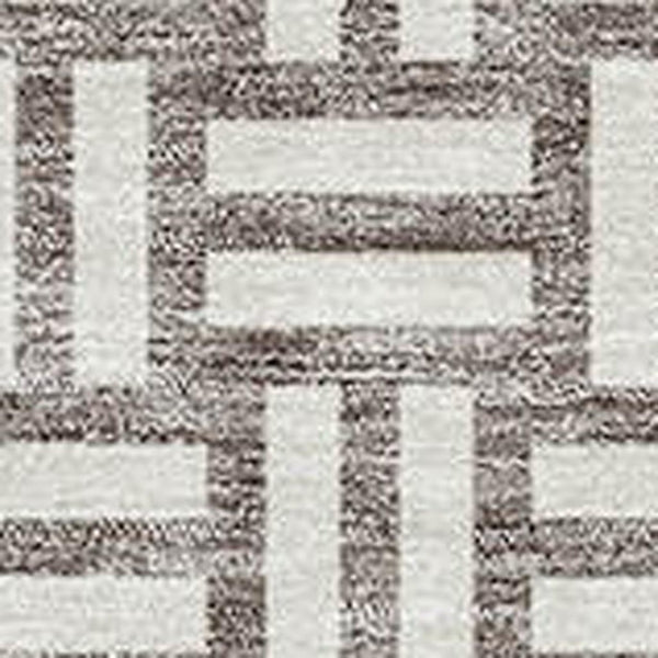HomeRoots 5' X 8' Taupe & Beige Abstract Geometric Area Rug - Washable, Stain-Resistant, UV Protected Design 673581