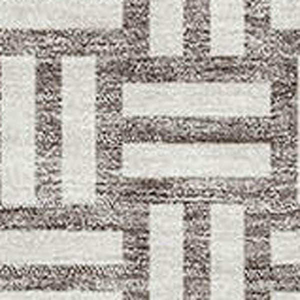 HomeRoots 10' X 14' Modern Taupe & Beige Abstract Geometric Area Rug - Washable, UV Protected, Durable Design 673585