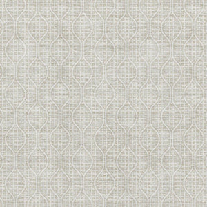 HomeRoots 5' X 8' Beige and Ivory Geometric Area Rug - Washable, UV-Protected, Durable & Stylish for Your Home 673599