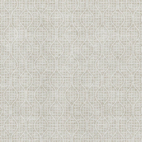 HomeRoots 5' X 8' Beige and Ivory Geometric Area Rug - Washable, UV-Protected, Durable & Stylish for Your Home 673599