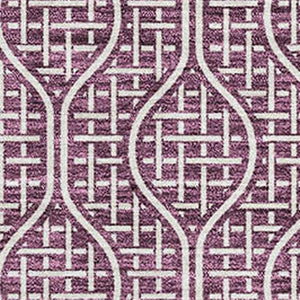 HomeRoots 8' X 10' Eggplant Geometric Area Rug – Washable, UV-Protected, Durable for Homes with Kids & Pets 673619