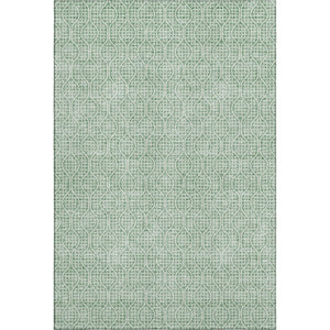 HomeRoots 10' X 14' Sage and Ivory Geometric Area Rug - Washable, UV Protected, Perfect for High-Traffic Spaces 673657