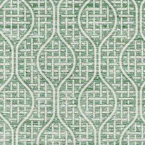 HomeRoots 10' X 14' Sage and Ivory Geometric Area Rug - Washable, UV Protected, Perfect for High-Traffic Spaces 673657