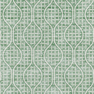 HomeRoots 10' X 14' Sage and Ivory Geometric Area Rug - Washable, UV Protected, Perfect for High-Traffic Spaces 673657