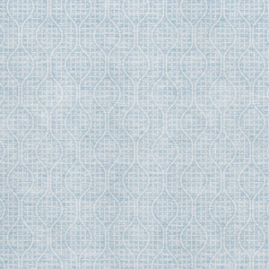 HomeRoots 8' X 10' Sky Blue and Ivory Geometric Area Rug - Durable, Washable, UV-Protected for Modern Homes 673661