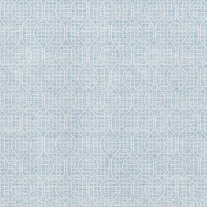 HomeRoots 10' X 14' Sky Blue & Ivory Geometric Area Rug – Washable, UV-Protected, Durable for Everyday Living 673663