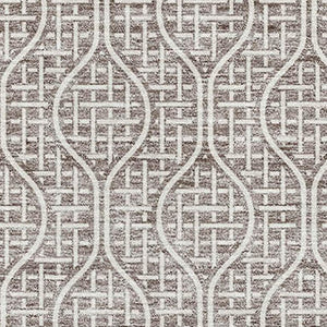 HomeRoots 10' X 14' Taupe & Ivory Geometric Area Rug – Stylish, Washable, UV-Protected for Family Spaces 673669