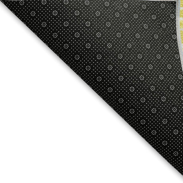 HomeRoots 8' X 10' Stylish Yellow and Ivory Geometric Washable Area Rug with UV Protection for High-Traffic Spaces 673679