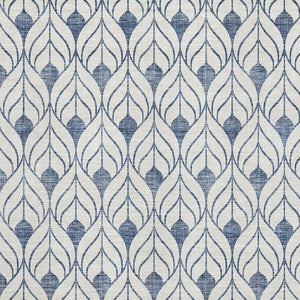 HomeRoots 9' X 12' Stylish Blue and Ivory Geometric Area Rug - Washable, Stain Resistant, UV Protected Design 673692