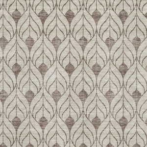 HomeRoots 9' X 12' Stylish Brown and Beige Geometric Area Rug – Washable, Stain-Resistant, UV Protected! 673698