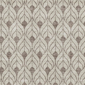 HomeRoots 10' Brown and Beige Geometric Washable Area Rug with UV Protection - Durable, Stylish, Stain Resistant! 673699