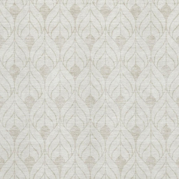 HomeRoots 8' X 10' Modern Ivory and Gray Geometric Area Rug – Washable, UV Protected, Durable for Busy Homes 673727