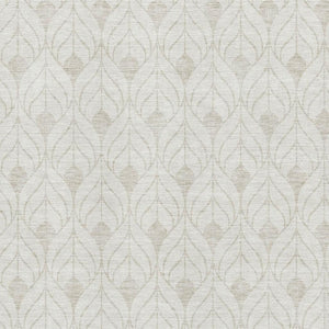 HomeRoots 9' X 12' Ivory and Gray Geometric Area Rug - Stylish, Washable, UV-Protected for Busy Homes! 673728