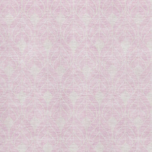 HomeRoots 8' X 10' Pink and Ivory Geometric Area Rug – Stylish, Washable, UV-Protected for Modern Spaces! 673739