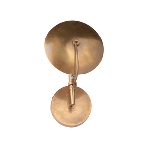 Wildwood Dovi Antique Brass Wall Sconce — Italian Streetlamp Inspired, Reversible Mounting For Versatile Accent Lighting 67375
