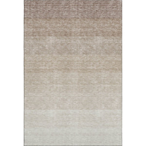 HomeRoots 9' X 12' Beige-to-Ivory Ombre Washable Area Rug - Durable, Stain-Resistant & UV Protected Design 673764