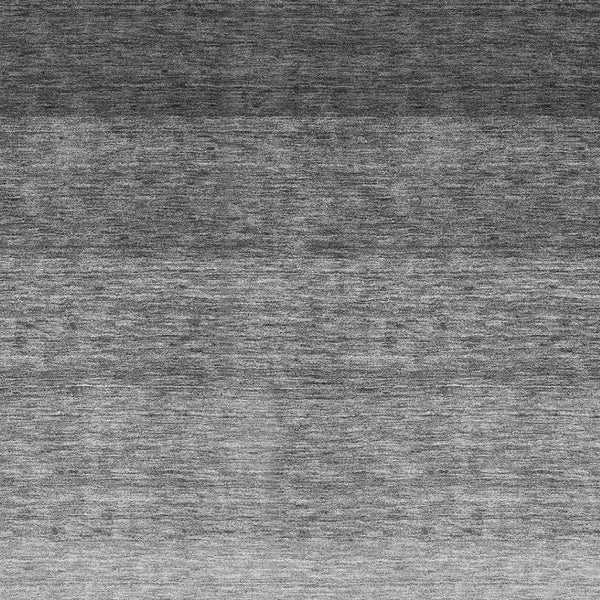 HomeRoots 5' Black & Gray Ombre Washable Area Rug - Stylish, Durable, UV Protected for Modern Homes & Pets 673767