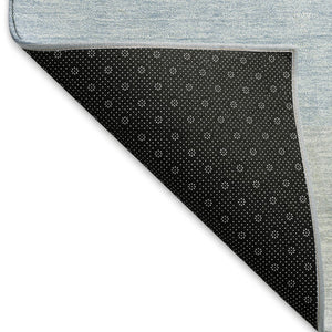 HomeRoots 5' X 8' Blue And Ivory Ombre Area Rug – Washable, UV-Protected, Stylish, Pet-Friendly Design for Homes 673773